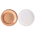 thumbnail image 1 of 8pcs/ Set Paper One-off Disposable Plate Dish Outdoors Travelling Barbecue(7in, Rose Golden), 1 of 8