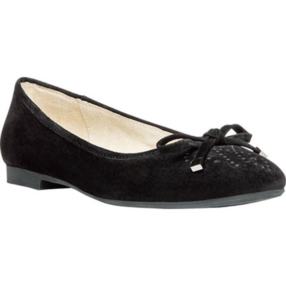 Propet Emma - Rejuve - Women's Rejuve Flats - Black Suede
