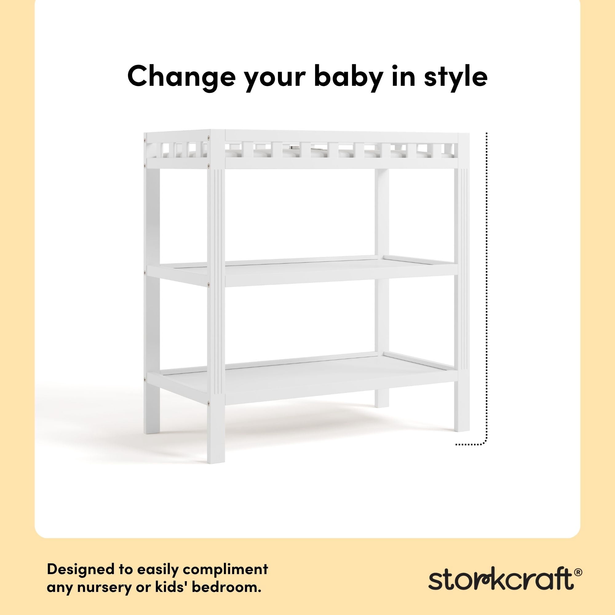 Storkcraft Morningside Infant Changing Table, White