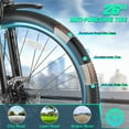 thumbnail image 6 of Gocio 500W 26" Electric Bike 48V Electric Bicycle for Adults, 19.8mph Cruiser Ebike, Electric Commuter Bike with Carrier Rack, Low Step Frame Shimano 7 Speed for Men Women Senior UL 2849, 6 of 13