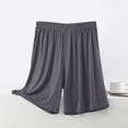thumbnail image 5 of Plus Size Pajama Sets for Women 2 Piece Sleepwear Sets V-Neck Summer Loose Short Sleeve Top Wide Leg Shorts Home Wear Two Piece Set, 5 of 8