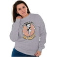 thumbnail image 4 of Retro Betty Boop What Makes You Happy Women Crewneck Sweatshirt Brisco Brands X, 4 of 6