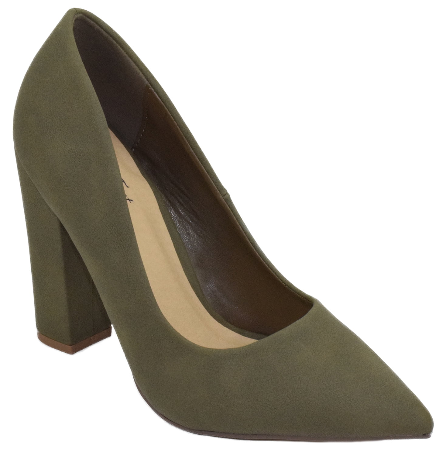 olive green womens heels
