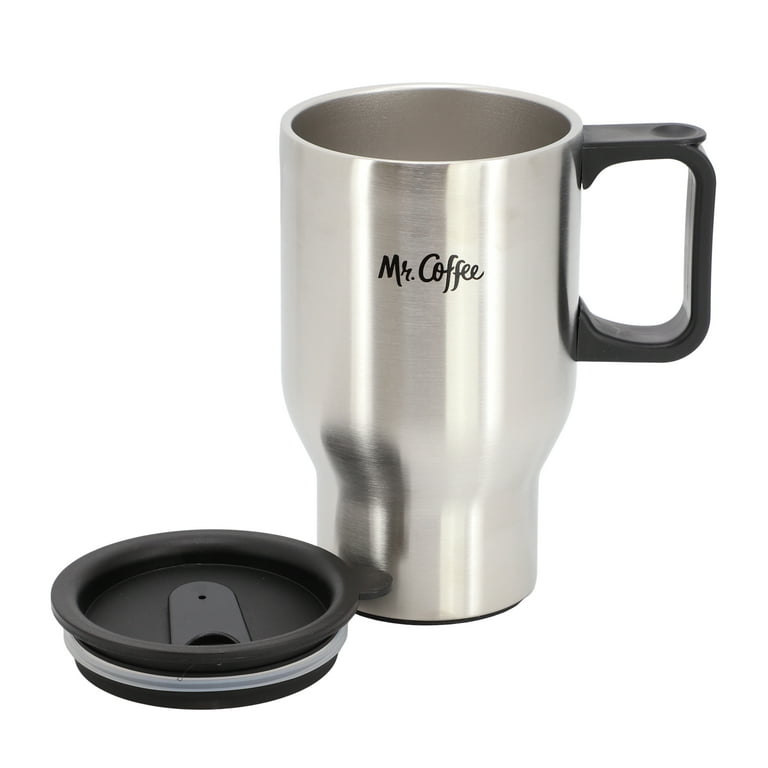 Mr. Coffee Javelin 2 Piece Thermal Bottle and Travel Mug Set in Silver
