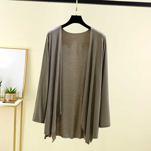Blouse Femme Unie Décontractée Mode Col Rond Manches Longues Pyjama