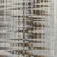 thumbnail image 5 of 8' Blue Orange And Gray Abstract Power Loom Runner Rug, 5 of 6