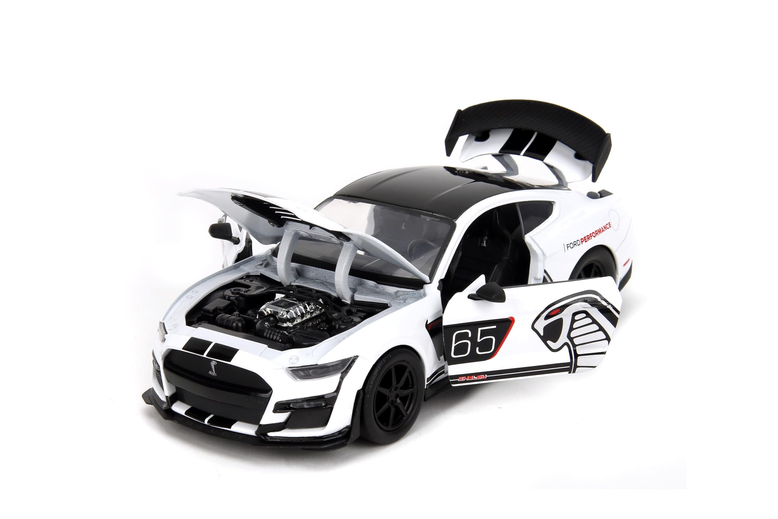 ミニカー 1:24 BTM 2020 Ford Mustang Shelby GT500 2020 Ford Mustang Shelby G.T. 500 BTM - Gloss White 1:24