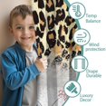 thumbnail image 3 of Blackout Kids Curtains,Leopard Print and Baseballs Pattern Childrens Insulated Curtains Set Of 2,Bedroom Essentials,Toddler Room Decor 52"x84", 3 of 5