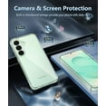 thumbnail image 4 of KOMI pour Samsung Galaxy S25 Case : pour Galaxy S24 Case Military Grade Drop Protection Anti Yellowing Cell Phone Étui - Rugged Shockproof Protective Bumper Transparent Cases Clear, 4 of 5