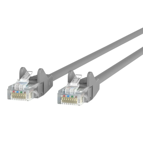 Belkin A3L980-10-S CAT6 Ethernet Patch Cable Snagless, RJ45, M/M, Gray