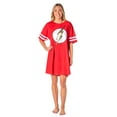 thumbnail image 5 of DC Comics Womens' The Flash Classic Symbol Nightgown Pajama Shirt Dress, 5 of 7