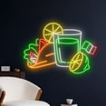 thumbnail image 2 of Handmadetneonsign Tacos Tequila Neon Sign, Tacos Tequila Neon Led Art Decor, Mexican Restaurant Wall Decor, 2 of 5