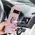 thumbnail image 3 of Funda para teléfono de coche, funda magnética galvanizada con soporte de anillo para Google Pixel 6a/7/7a/7 Pro/8/8 Pro, 3 of 5