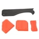 thumbnail image 1 of Herramienta Raspadora 4 Uds Kit De Herramientas De Calafateo Removedor De Sellador De Silicona Pala Raspador De Calafateo De Cemento De Vidrio Para La Renovación De La Decoración(Rojo), 1 of 8