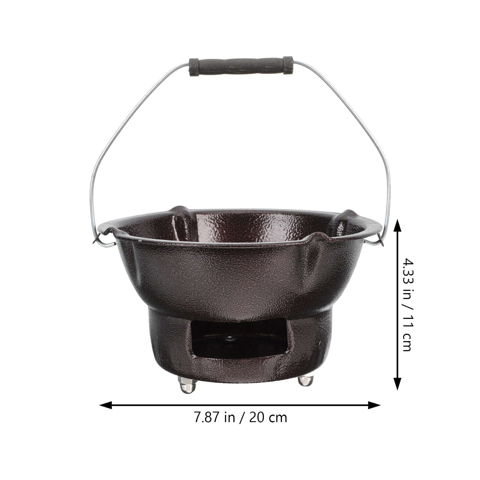 1 Set Furnace Charcoal Boiler Barbecue Stove Cast Iron Oven Tea Stove for Home