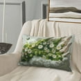 thumbnail image 5 of Naloa Nature Hand Daisies Art Pillowcase, Throw Pillowcase, Wrinkle-Free, Stain-Resistant with Hidden Zipper for Bedroom Sofa-16"x24", 5 of 6