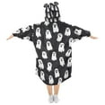 thumbnail image 2 of joogoo Wearable Blanket Hoodie for Abstract Ghost Flannel Sherpa Pocket 3-14 YR S, 2 of 7