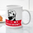 thumbnail image 3 of CafePress - He Is My President Mug - 11 oz Ceramic Mug - Novelty Coffee Tea Cup, 3 of 4