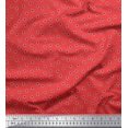 thumbnail image 1 of Soimoi polyester Crepe Fabric Cosmos Floral Printed Craft Fabric by the Yard 42 Inch Wide, 1 of 3
