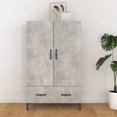 thumbnail image 1 of vidaXL Highboard Concrete Grey 70x31x115 cm Engineered Wood, 1 of 5