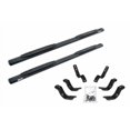 thumbnail image 1 of Go Rhino Nerf Bar 104404580T 1000 Series; With Step Pads; 4 Inch Oval Straight; Textured Powder Coat; Black; Steel; With Welded-Look Replaceable End Caps; Rocker Panel Mount, 1 of 2