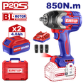 thumbnail image 2 of Kit Llave de impacto 1/2" 850Nm, inalámbrica 20V, Brushless  EMTOP, 2 of 2