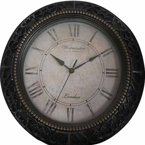 Mainstays 13" Ornate Traditional Clock