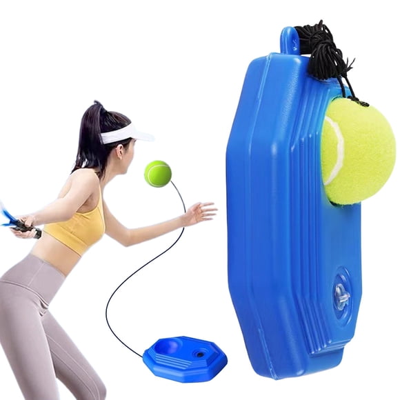 Solo Tennis Trainer Rebound Ball with String for Self Tennis Practice Training Tool for Adults or kads Beginners with 1 String Balls Elastic and a Portable Mesh Bag