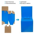 thumbnail image 3 of Unique Bargains Ballot Box 6'x6'x6' Raffle Box with Removable Header Board Suggestion Box Cardboard Box Blue 6Pack, 3 of 5