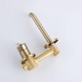 thumbnail image 6 of Solid Brass Two Holes Bathroom Sink Faucet, Wall Mounted Single Handle Basin Faucet, 6 of 10