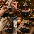 thumbnail image 5 of Layered Fabric Tree Ornament DIY Sewing Kit with Button & Hanging，8 Inch Christmas Tree Handmade Decor for Beginner Friendly Gift, 5 of 7