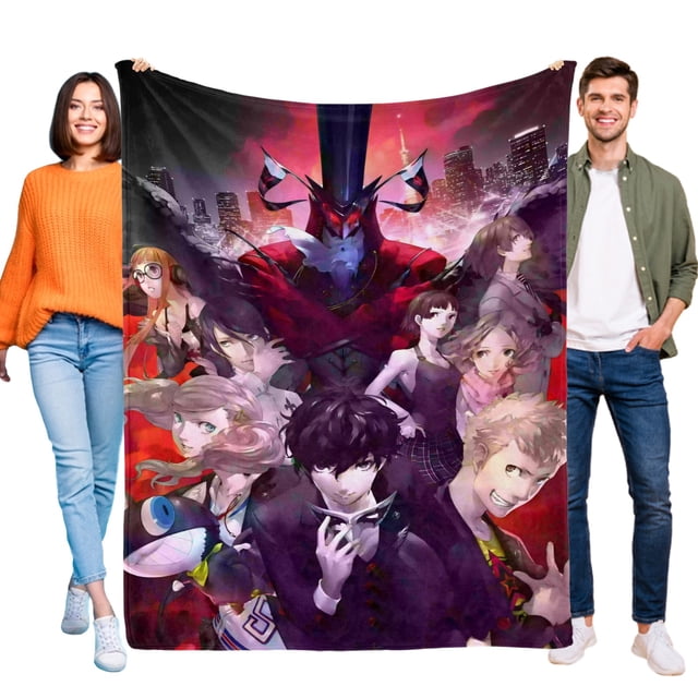 Persona 5 Royal anti-pilling, suave, ligera, esponjosa y acogedora de lujo para hogar y cocina – Perfecta para niños y adultos,120X150cm