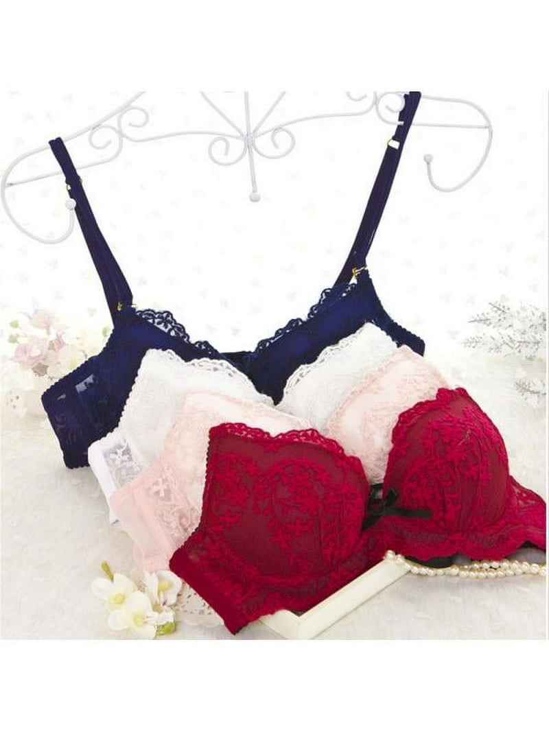 Topumt Fashion Womens Girls Lace Push Up Padded Bra Set Lady
