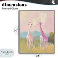 thumbnail image 4 of Stupell Industries Contemporary Pink Giraffes on Savanna Gray Framed Giclee Art, 24 x 30, by The Prints Vibe, 4 of 8
