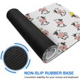 thumbnail image 6 of Long Mouse Pads for Desk,White Cow Happy Pattern Desk Mats on Top Of Desks, Desk Mouse Pad Extra Large with 3mm Non-Slip Base and Stitched Edge for Gaming,Office,Work,Home 31.5"x11.8", 6 of 6