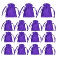 thumbnail image 1 of 15pcs Bolsas de Regalo de Satén Púrpura Oscuro con Cordón, 4.7" x 3.5" Bolsas de Favor para Fiesta, Bolsas de Favor para Bodas, 1 of 6