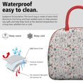 thumbnail image 3 of Womens White Christmas Deer and Gift Pattern Lunch Box for Work,Insulated Lunch Bag for Women,Loncheras Para Mujer,Leakproof Adult Lunch Bag for Work,Beach,Travel,Picnic,Camping, 3 of 7