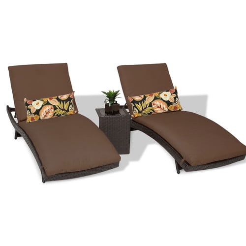 TK Classics Bali Sun Lounger Set with Cushions and Table