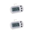 thumbnail image 2 of Cateissary Digital Portable LCD Screen Display IPX4 Gauge Button Temperature Refrigerator Meter Control Waterproof Blanco 2piezas Cateissary CBP110864, 2 of 6