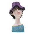thumbnail image 1 of Figura de resina de belleza, jarrón, cabeza humana, maceta, busto, estatua, escultura, macetas Violeta, 1 of 7