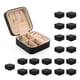 thumbnail image 1 of Organizador de Joyero Pequeño, Caja de Viaje para Mujeres de 20 Piezas, Estuche Portátil de PU para Anillos, Pendientes y Collares(Negro), 1 of 7