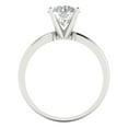 thumbnail image 4 of 1.5 ct Round Cut Moissanite Solitaire 18K White Gold Womens Engagement Ring, 4 of 5