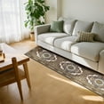 thumbnail image 5 of Mitzzllc Runner Rug 2'x8' Non Slip Hallway Vintage Rugs,Machine Washable Long Floor Carpet Entryway Area Rugs,White and Khaki, 5 of 9