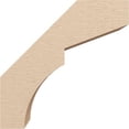 thumbnail image 3 of Ekena Millwork 5"W x 12"D x 12"H Monterey Rough Cedar Woodgrain TimberThane Knee Brace, Primed, 3 of 6