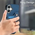 thumbnail image 6 of Dteck for iPhone 16 Plus Case Wallet with Card Holder,Ring Stand,RFID-Blocking PU Leather Protective Magnetic Flip Cover with Wrist Strap for iPhone 16 Plus 6.7",Blue, 6 of 10