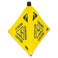 thumbnail image 5 of Rubbermaid Commercial Multilingual "Caution" Pop-Up Safety Cone 3-Sided Fabric 21 x 21 x 20 Yellow, 5 of 9