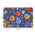 thumbnail image 5 of Pioneer Flower Floral Print Flannel Non Slip Door Rugs,Washable Door Mats Indoor,Decorative Door Mats,Dirt-Resistant and Absorbent Doormat for Entrance,Bedroom,Kitchen,Bathroom,23.5"x16", 5 of 5