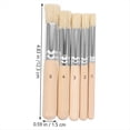 thumbnail image 6 of 5pcs Natural Template Paint Brushes the Brush Painting Wooden Painting Brush Crafts Natural Short Game Crafts Making, 6 of 8