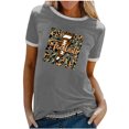 thumbnail image 1 of Elegante blusa de manga corta con cuello redondo y manga abullonada para mujer OAVQHLG3B Store  lin121212, 1 of 5