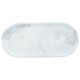 thumbnail image 1 of Plato de almacenamiento de cerámica de grano de mármol, plato de almacenamiento para baño para el hogar (blanco), 1 ud., 1 of 6